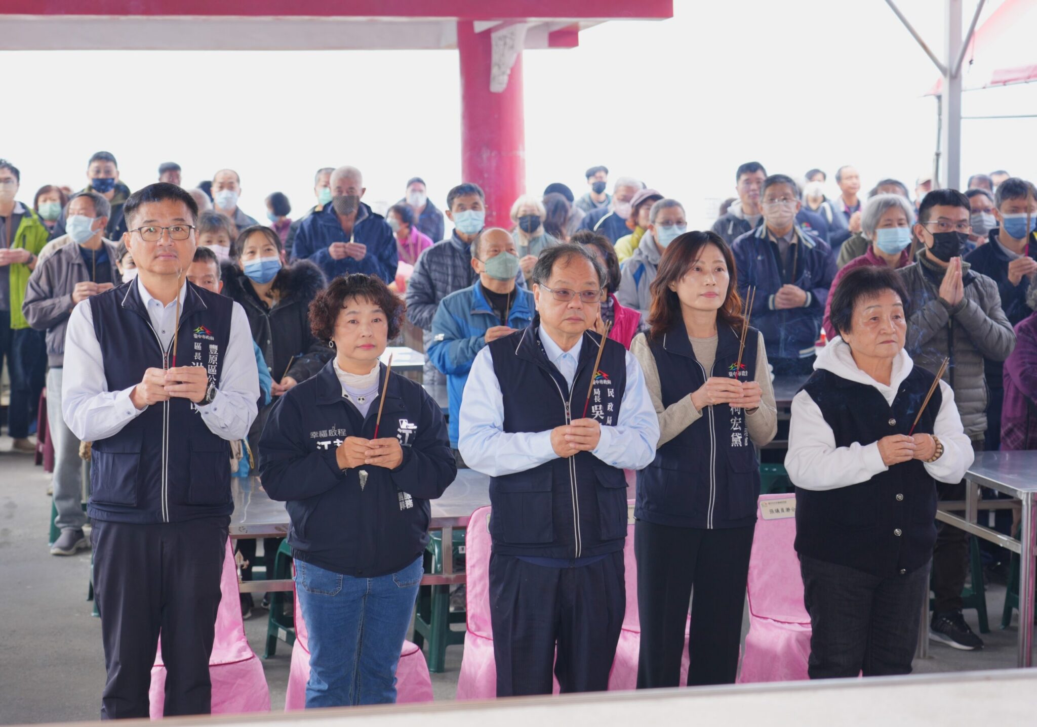 中市豐原觀音山納骨堂櫃位修復完工 民政局長出席祈福安靈法會開香 中市豐原觀音山納骨堂櫃位修復完工 民政局長出席祈福安靈法會開香