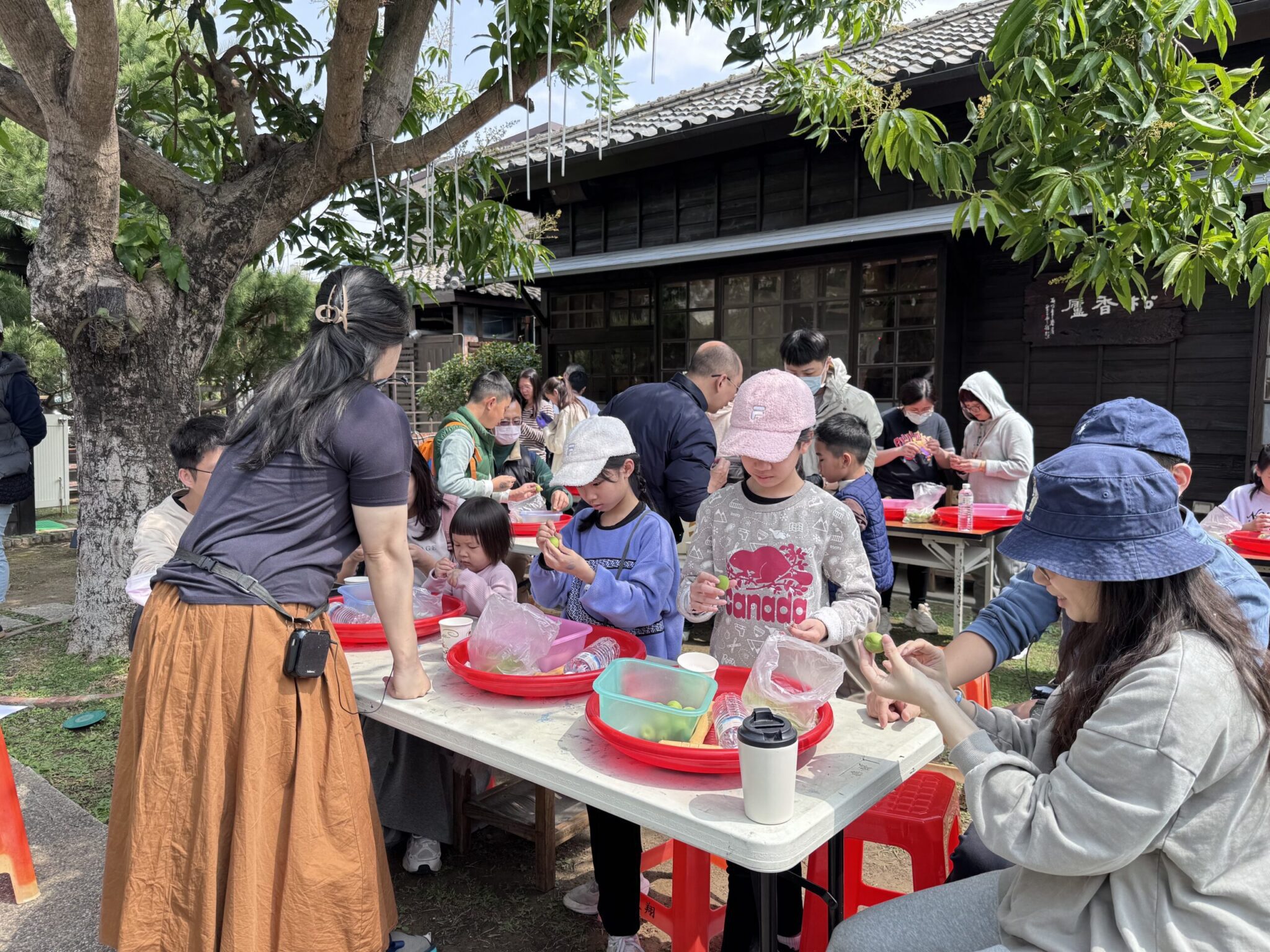 蕭如松藝術園區再次辦理家裡梅大人活動熱鬧溫馨