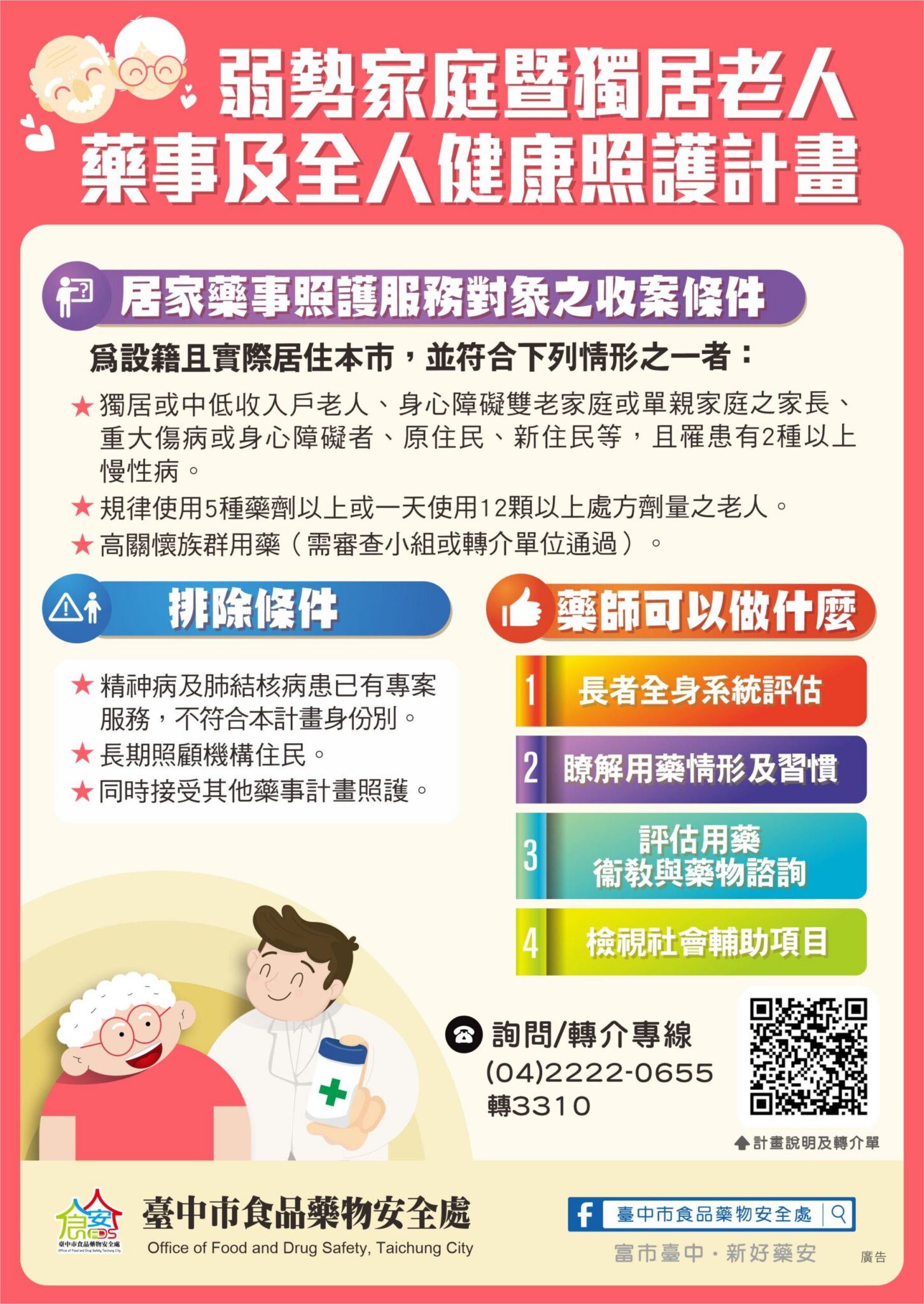 中市府攜手藥師守護市民健康   暖心到宅用藥關懷近2萬人次