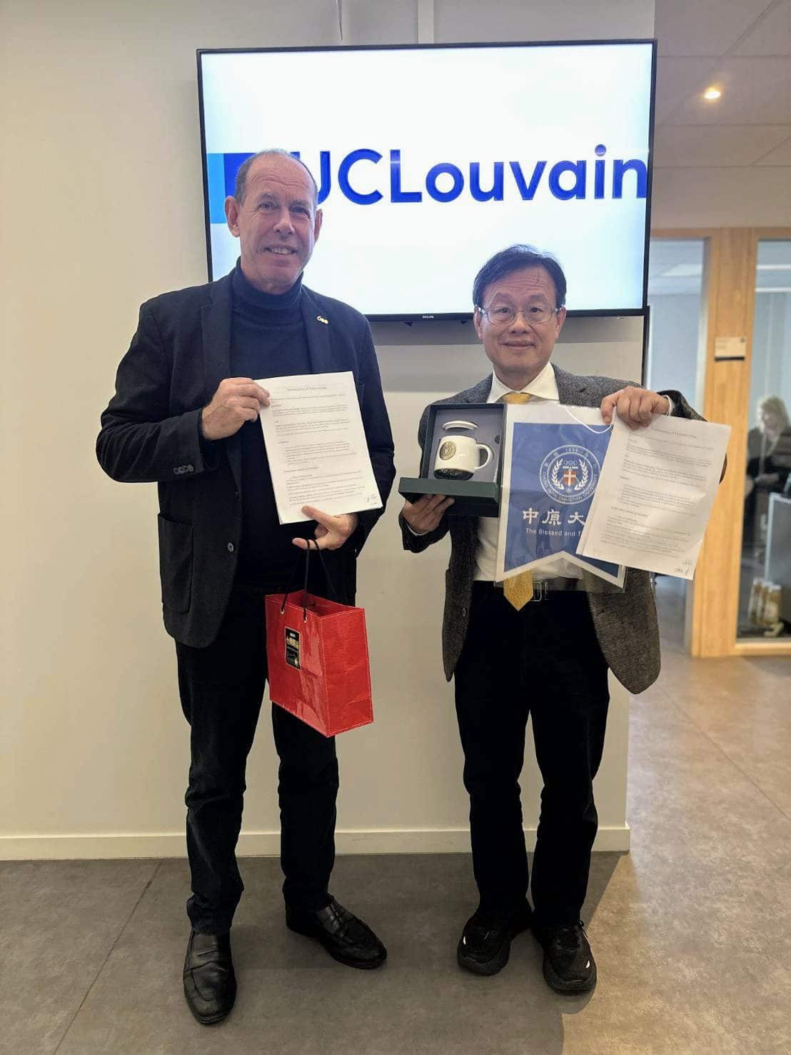 中原大學半導體學院與比利時法語魯汶大學WINFAB簽署合作備忘錄　共育國際人才