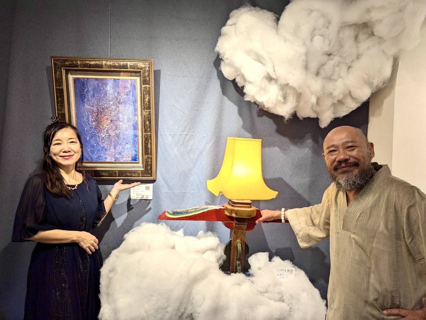在愛中「香遇」看見光洪國華、李童顏雙人展　吳園公會堂展覽室展出