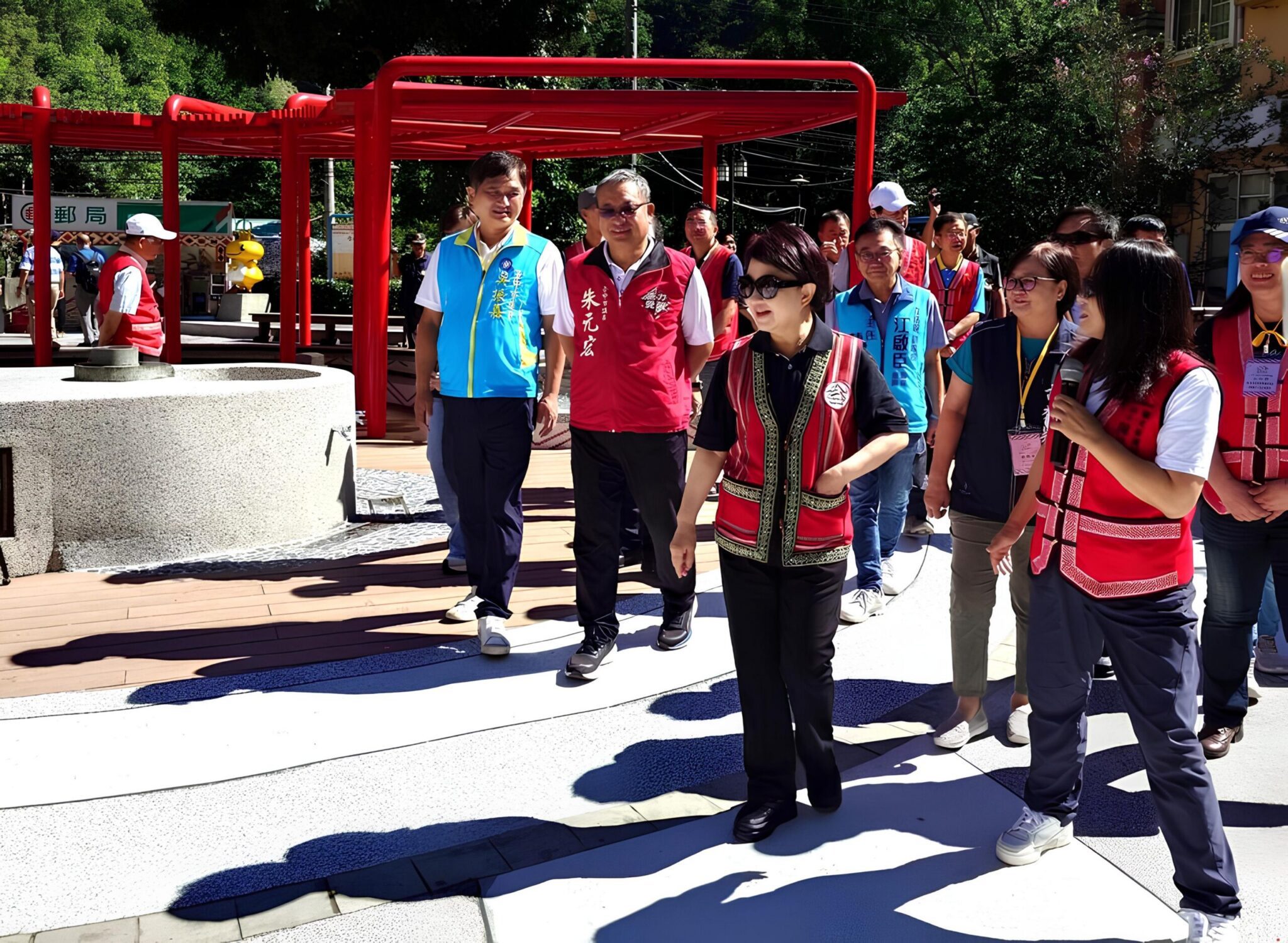 提升溫泉觀光魅力！　中市和平谷關溫泉廣場泡腳池整修完工再出發