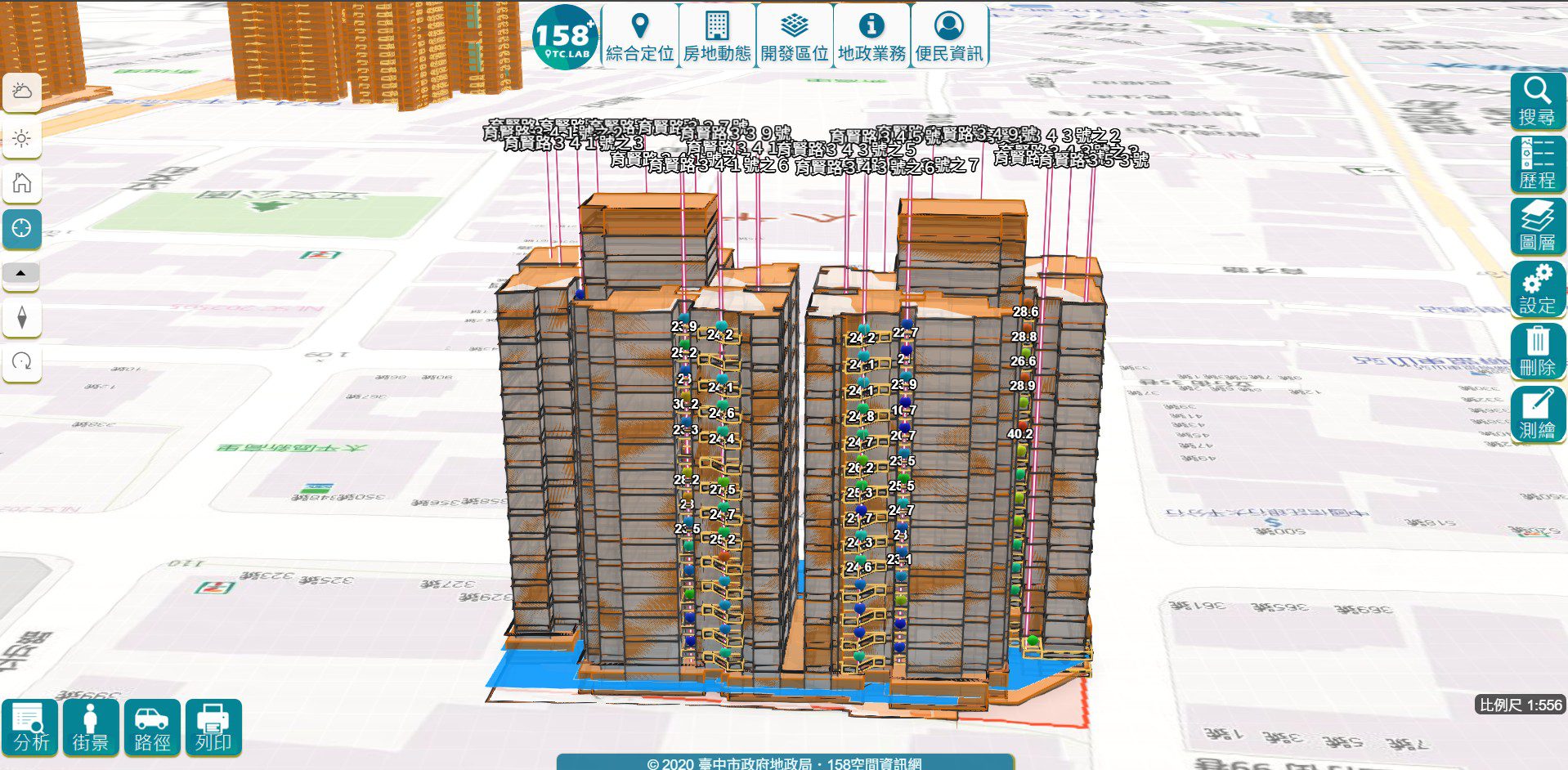 打造透明便利的不動產資訊平台！　中市地政局3D建物查詢上線