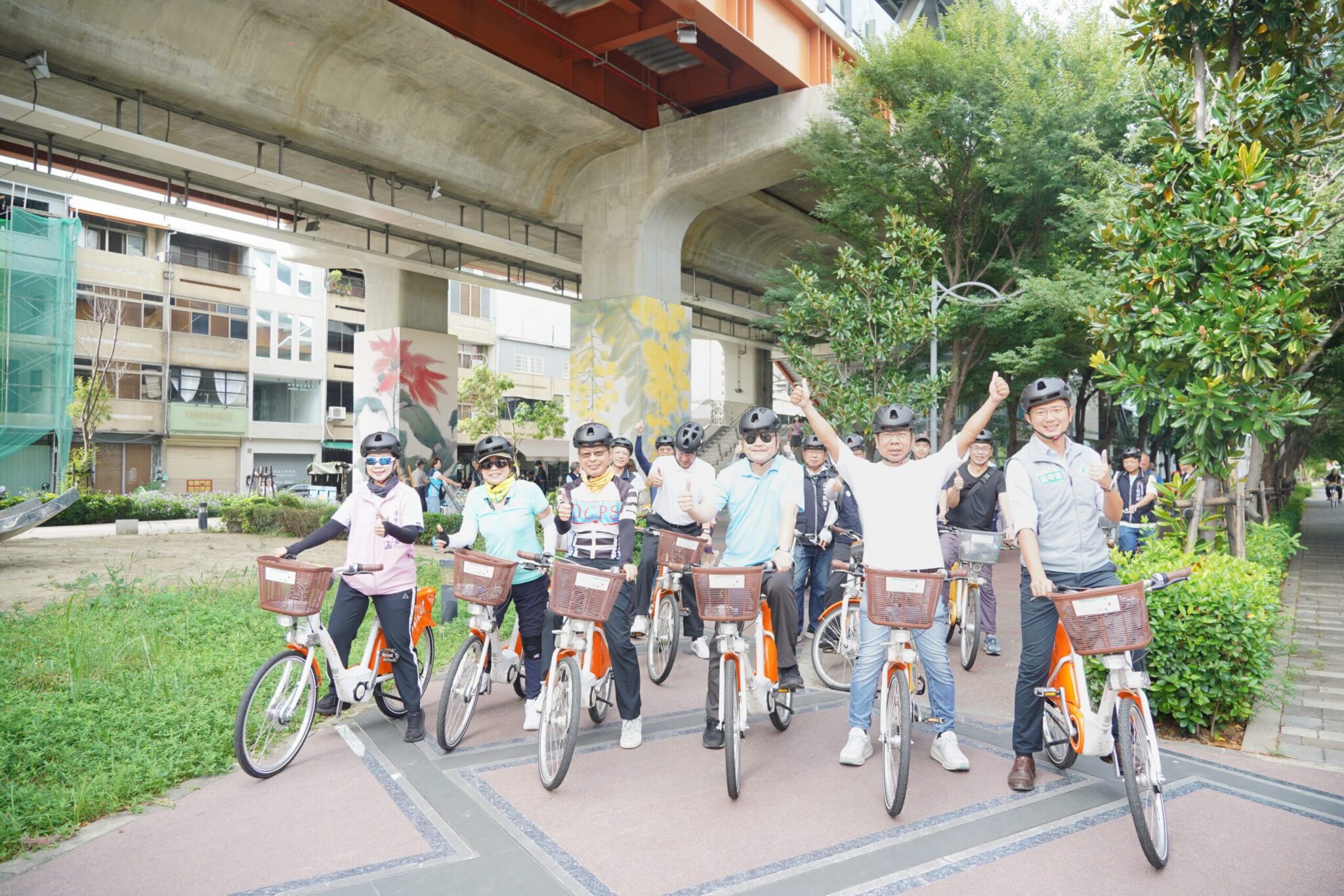 「騎」出台中新綠意！　黃副市長：暢遊綠空廊道感受城市魅力