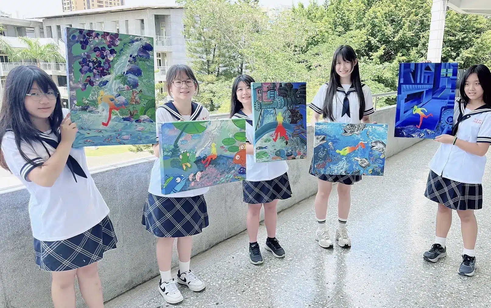 青春畫筆點亮「新光」　向上國中美術展倒數計時