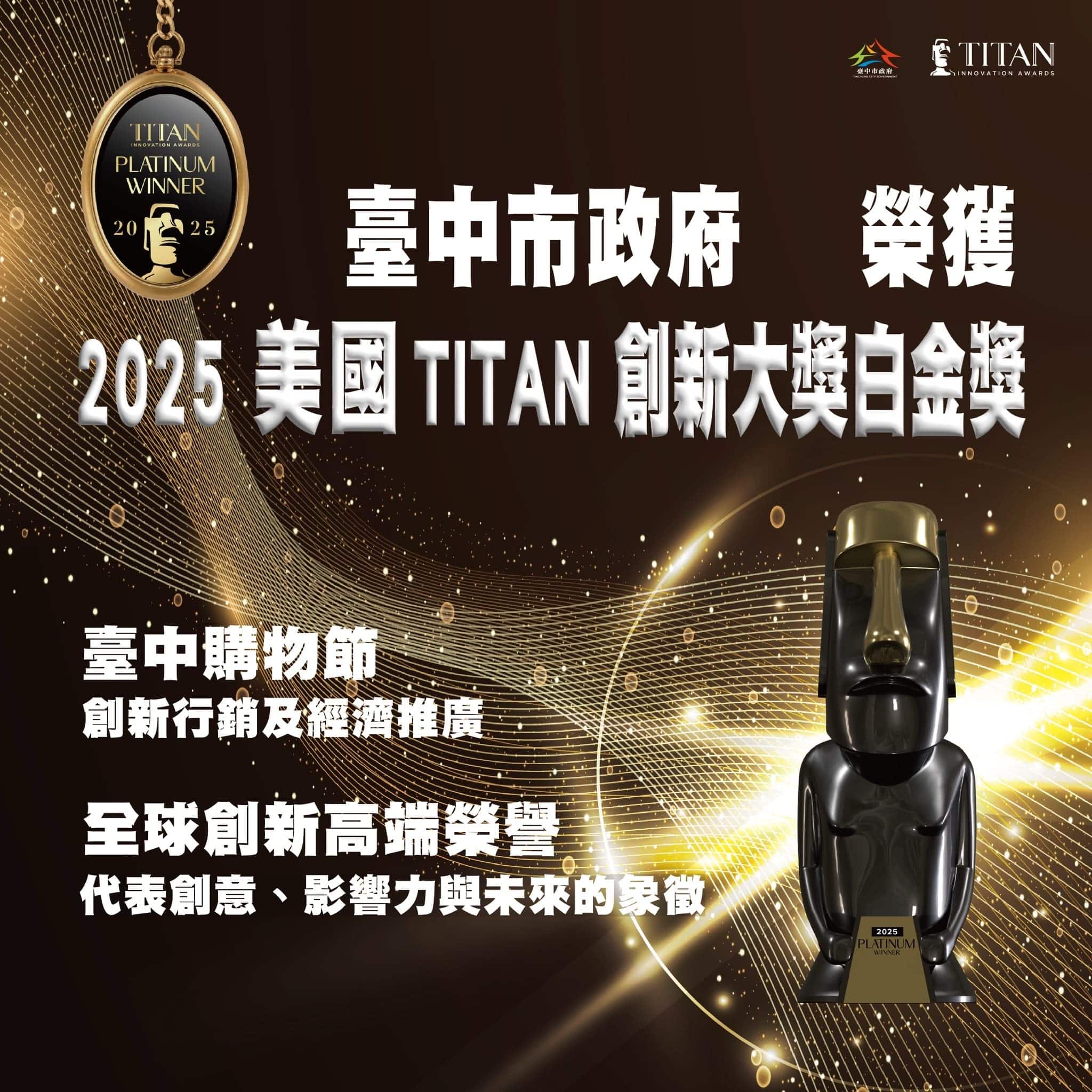 國際肯定！台中購物節榮獲世界級泰坦創新大獎
