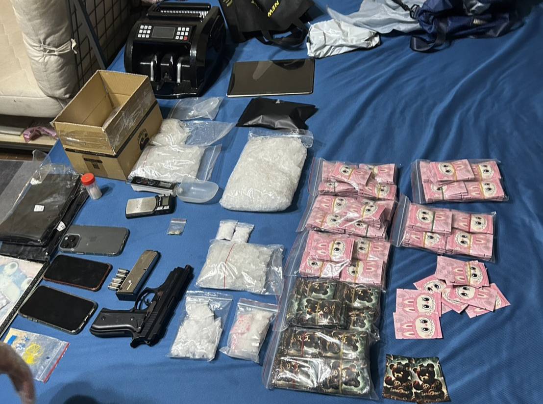 保三總隊掃毒連破2製毒分裝廠。警方提供