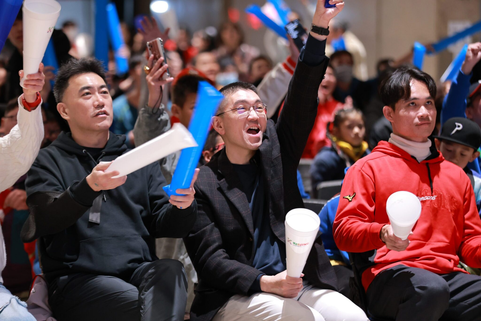 基隆直播派對沸騰！中華隊火力全開　市府攜手崇右影藝大學集氣開胡