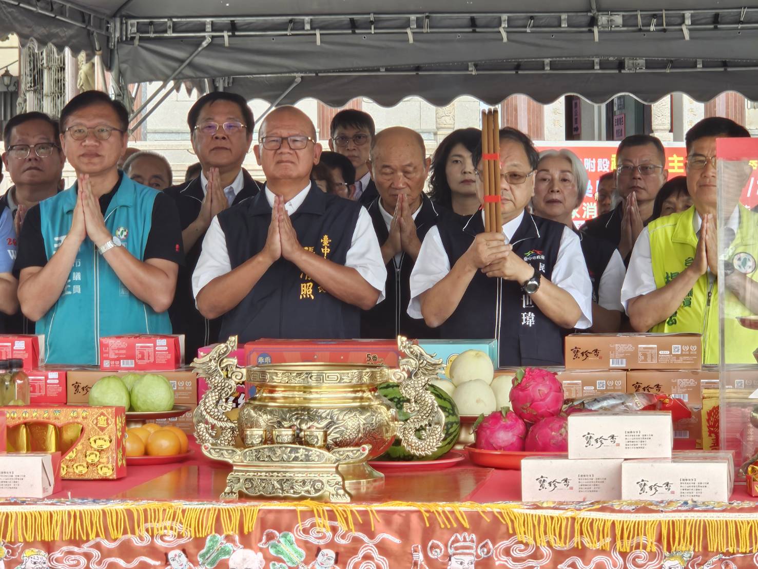 爭取梧棲納骨塔加強耐震力 保障民眾與員工安全　張清照議長參加開工祈福 今年底即可完工
