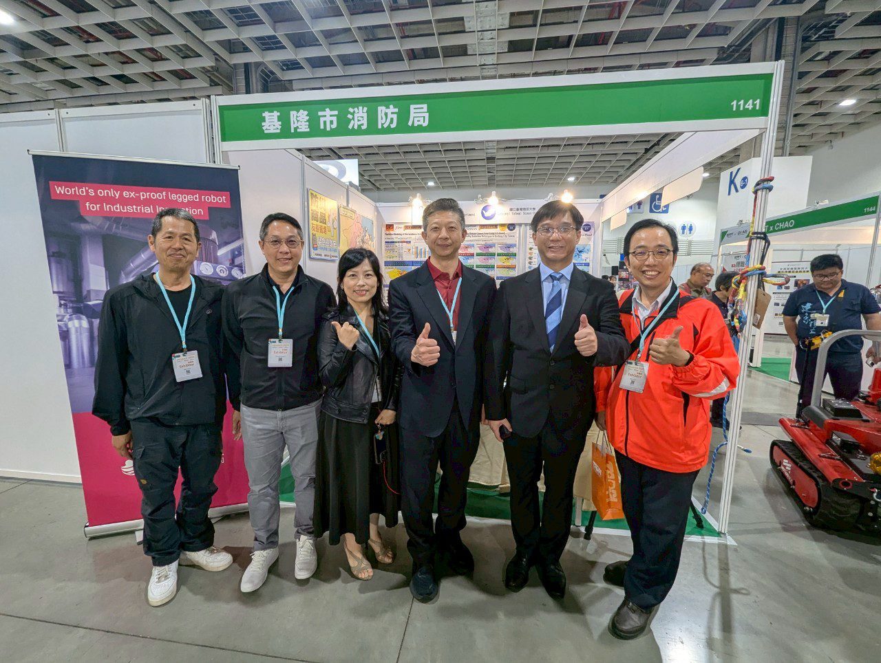 智慧防災新亮點　基隆消防局攜強韌臺灣團隊參展國際防災展