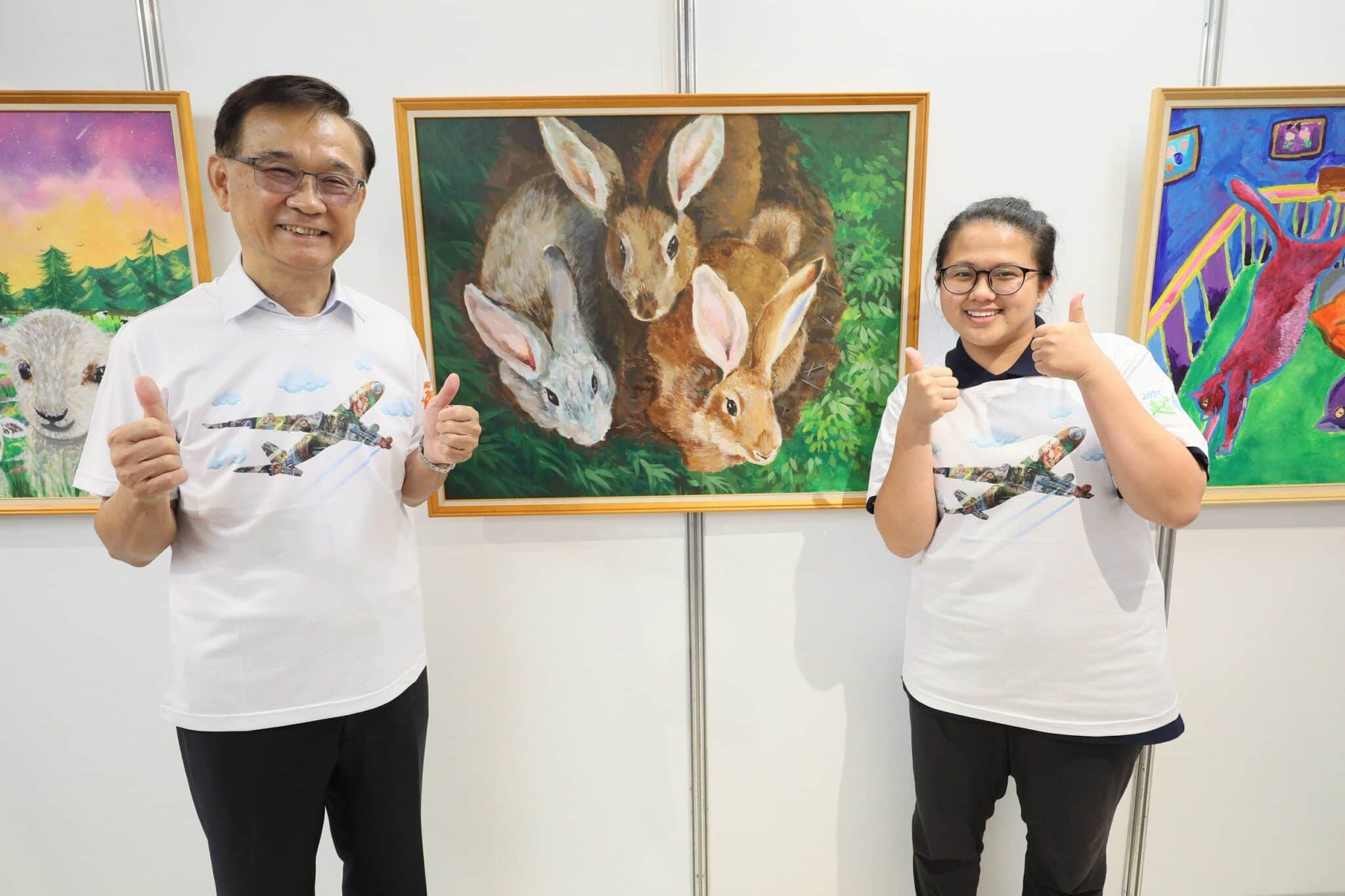 航廈變藝廊！北市特教生藝術聯展首次松山機場登場