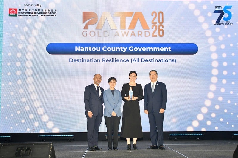 南投縣政府榮獲PATA 2026永續發展與社會責任目的地韌性金獎