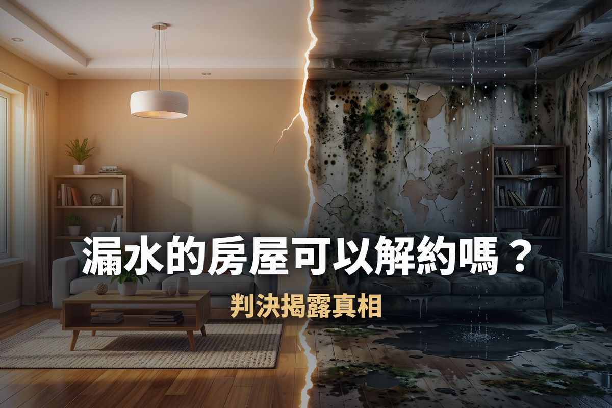 漏水的房屋可以解約嗎？判決揭露真相