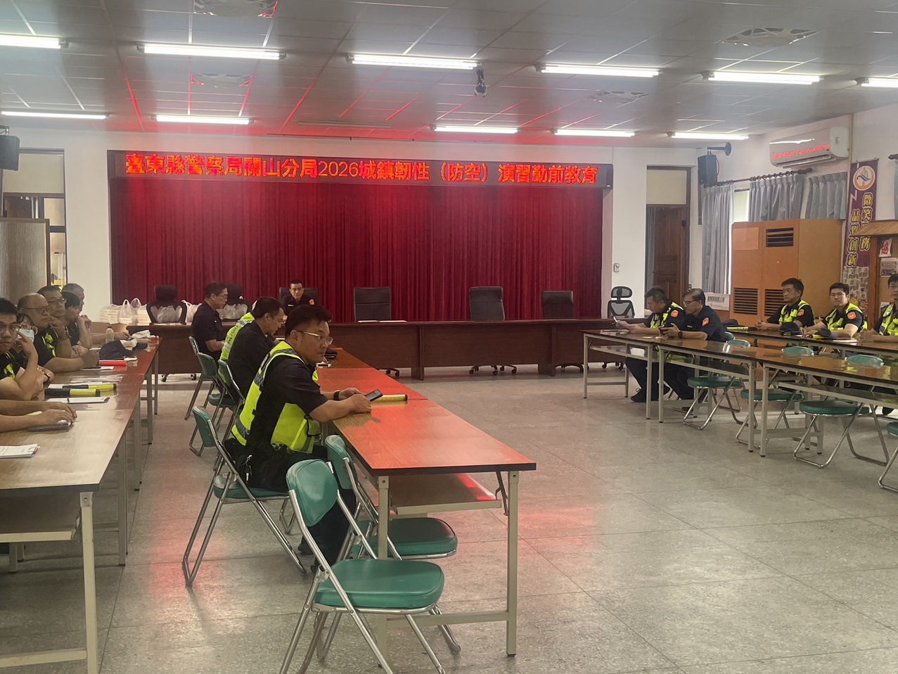 城鎮韌性演習登場　關山分局攜手民眾熟悉防空避難
