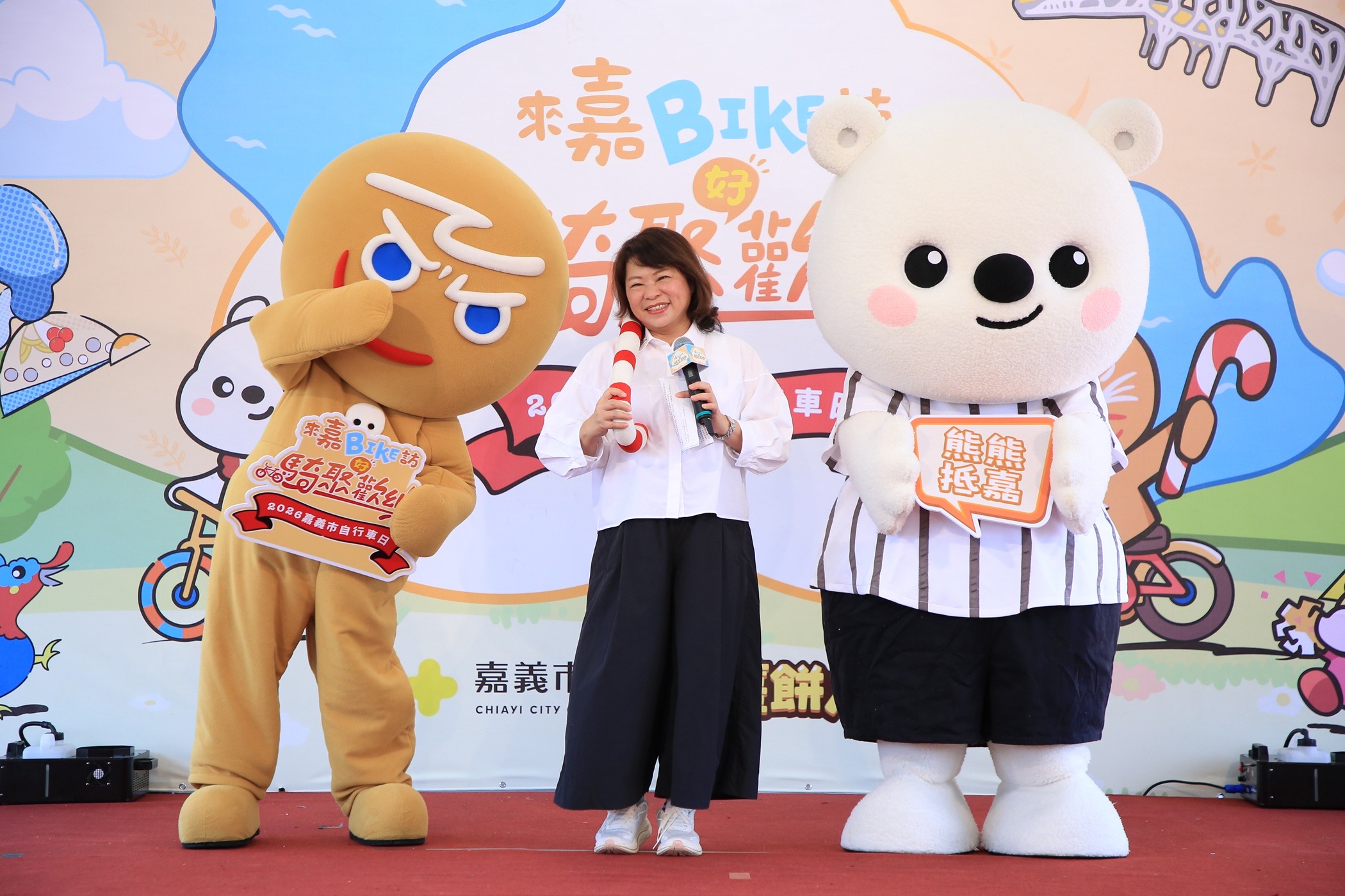 跟著大白熊漫遊嘉義市 黃敏惠公布尋熊地圖吸客 跟著大白熊漫遊嘉義市 黃敏惠公布尋熊地圖吸客