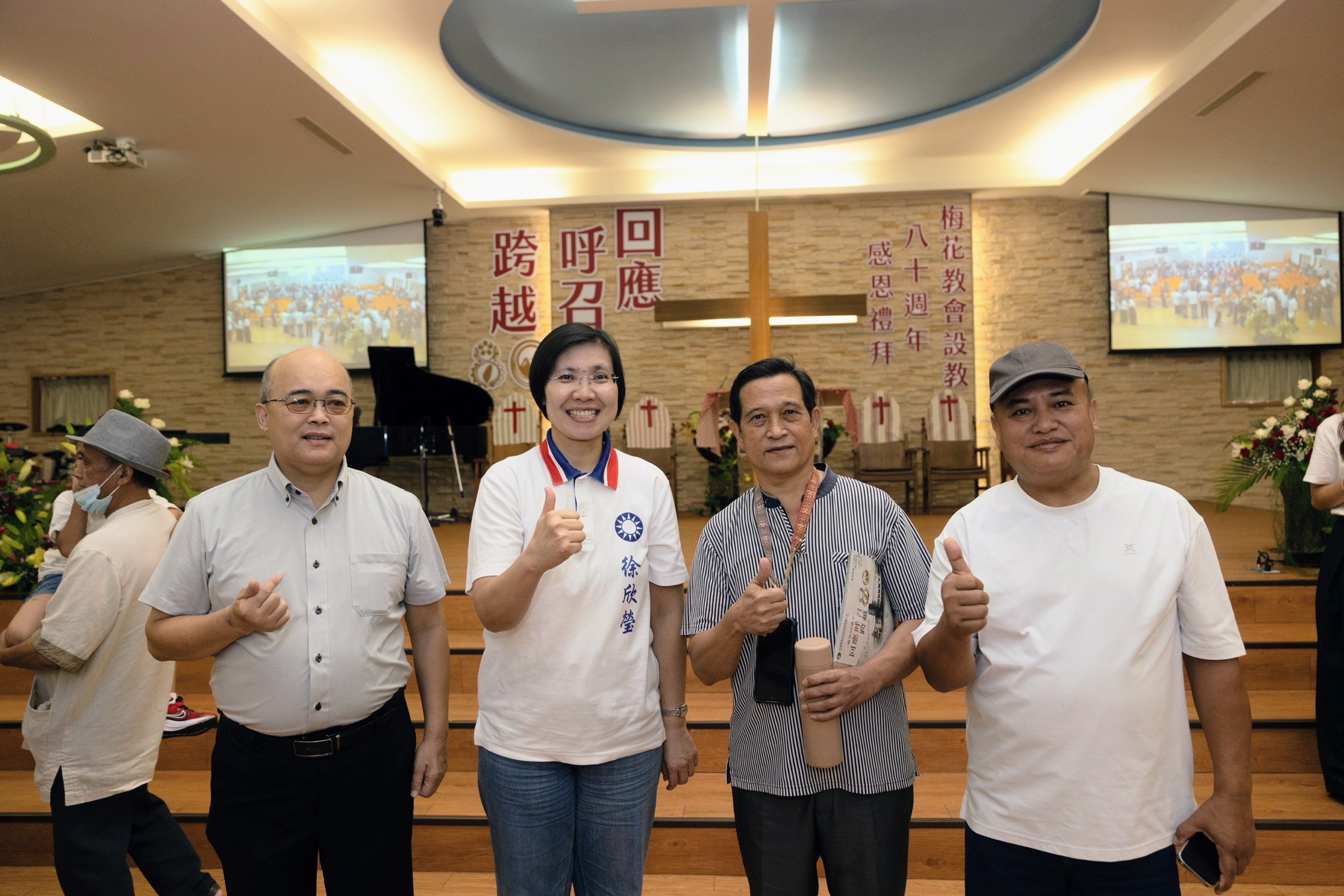 湖口鄉親力挺徐欣瑩　展現母雞氣勢　力推湖口第二交流道及通學步道