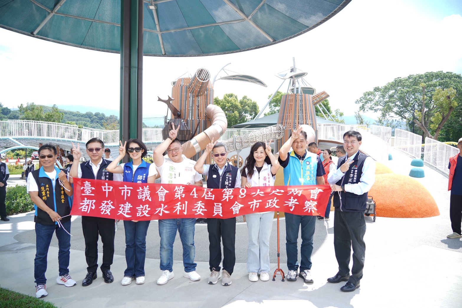 中市議會都建水委員會考察山城!  見證東豐快速道路、獨角仙生態公園建設成果