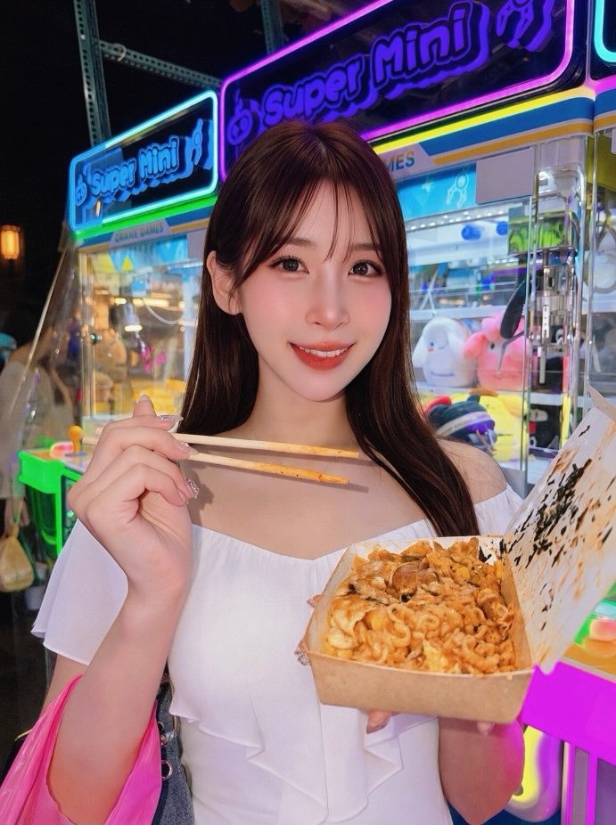 日本網紅愛子　體驗饒河夜市分享「臺北夜市打牙祭」特色美食