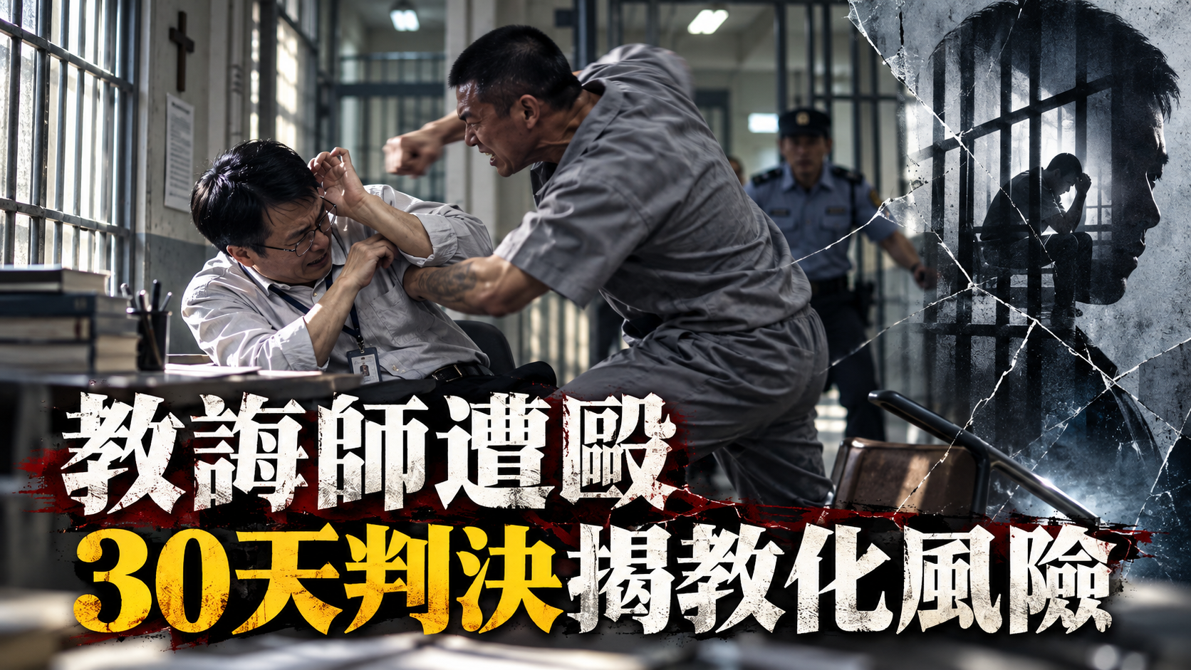 台南監獄教誨師遭犯人痛毆 法院輕判30天拘役 揭教化現場風險 台南監獄教誨師遭犯人痛毆 法院輕判30天拘役 揭教化現場風險