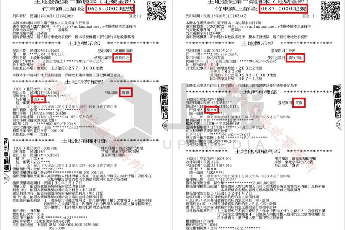 竹北市長鄭朝方陷「土地煉金術」爭議　神秘買家英業達二代葉力誠浮出水面 暴利3億遭起底