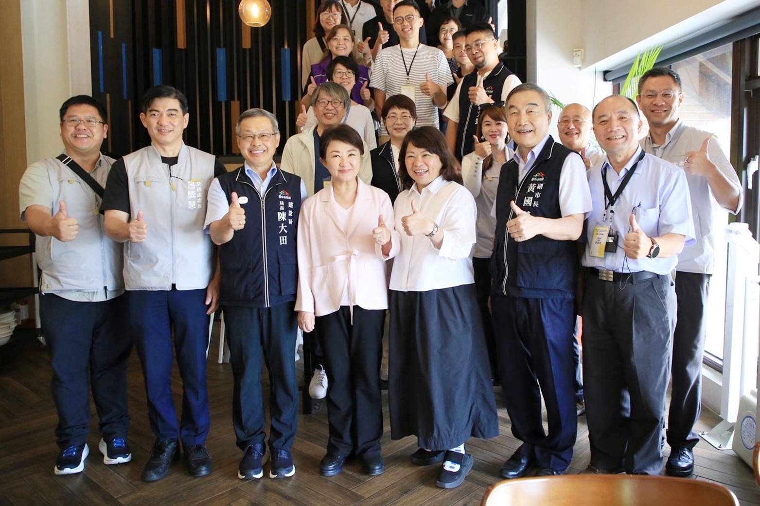 黃敏惠率隊台中「取經」　盧秀燕陪同交流：借鏡綠美圖打造嘉市