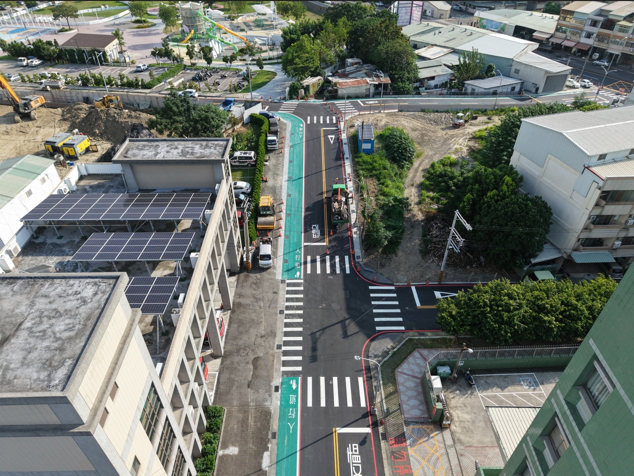為太平馬卡龍公園人潮「開一條路」！ 　中市建設局投入2,480萬元打通周邊交通動線