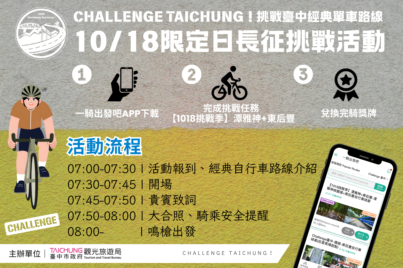 一日雙線！　Challenge Taichung限定日長征 邀騎士共遊山城綠廊