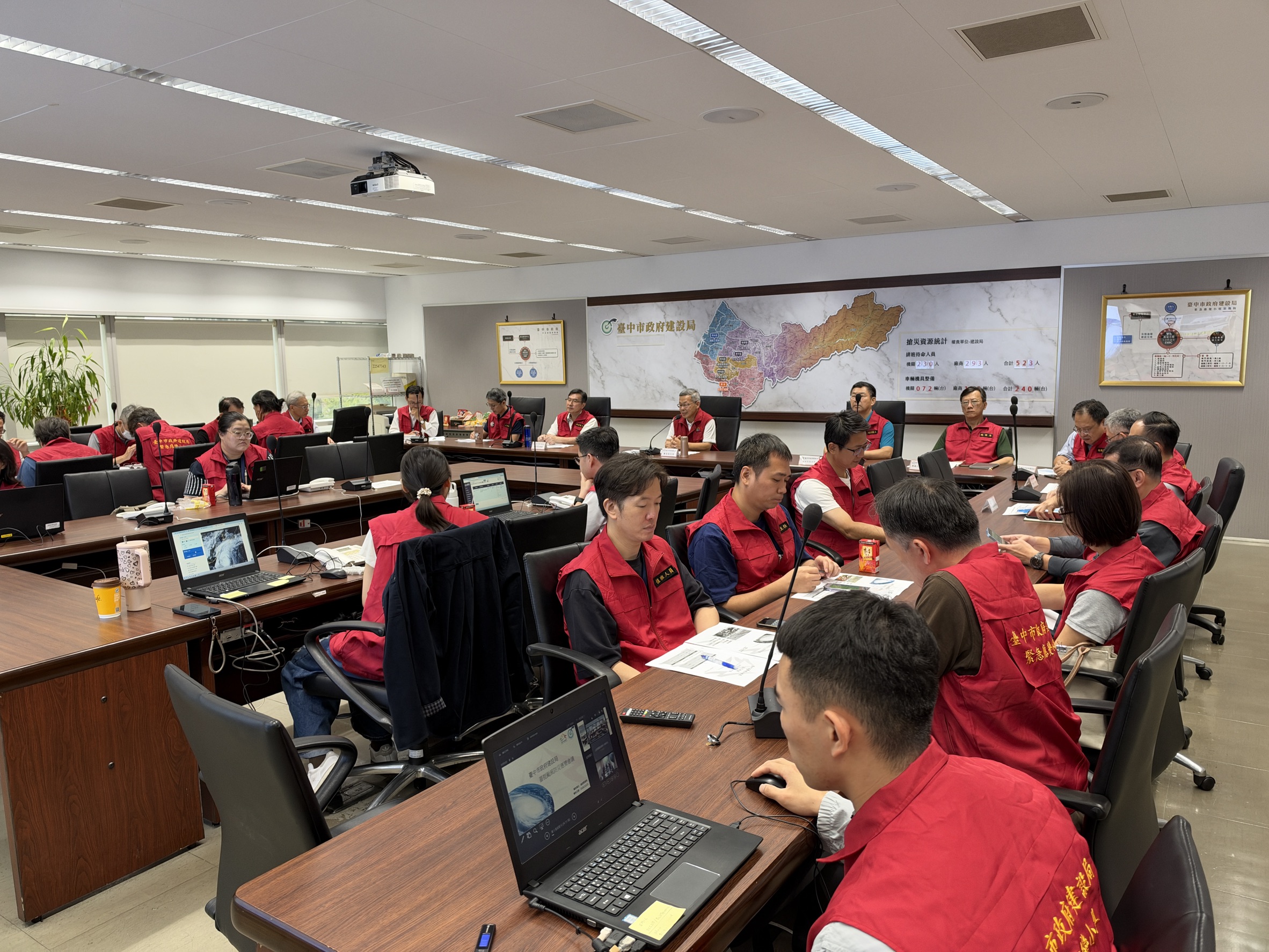 薔琵颱風來襲全面戒備！　中市建設局一級應變小組開設24小時待命、經管場域同步暫停開放