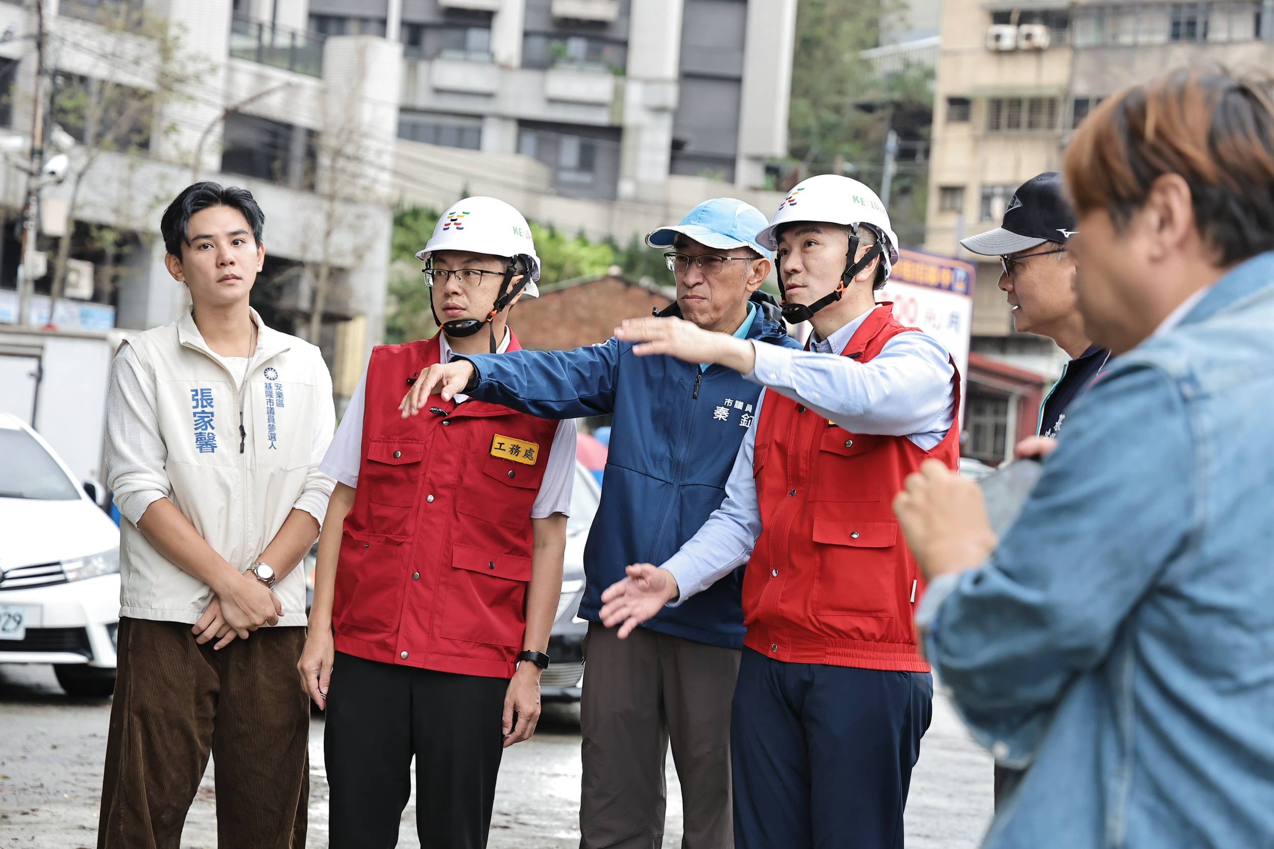 謝國樑視察基隆各地災情　全力搶修力拚上班日前復原