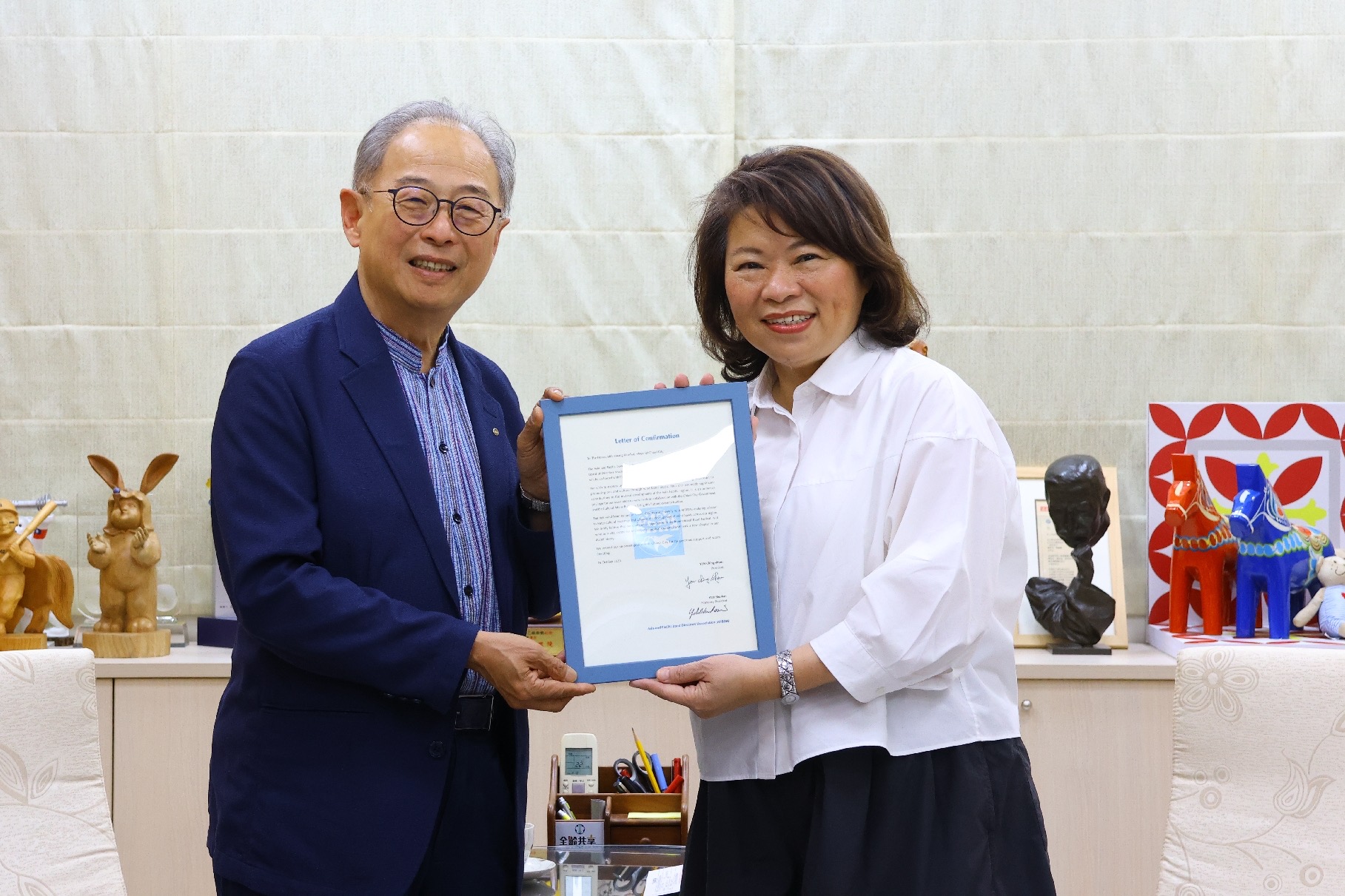 嘉義市迎2027亞太管樂節　黃敏惠接受承辦議定書