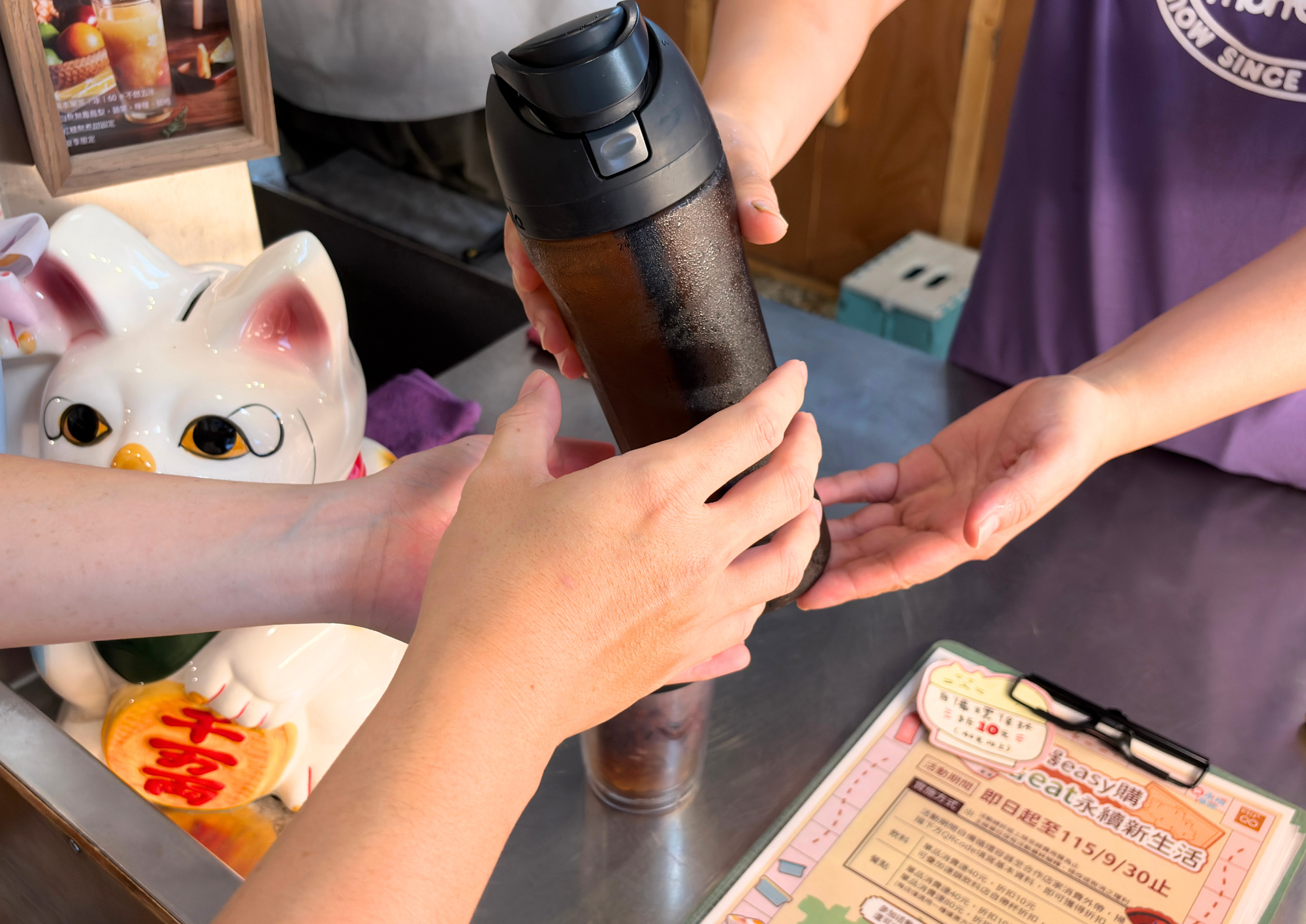 嘉義市自備食器easy購　149店家合作減碳3,844公斤