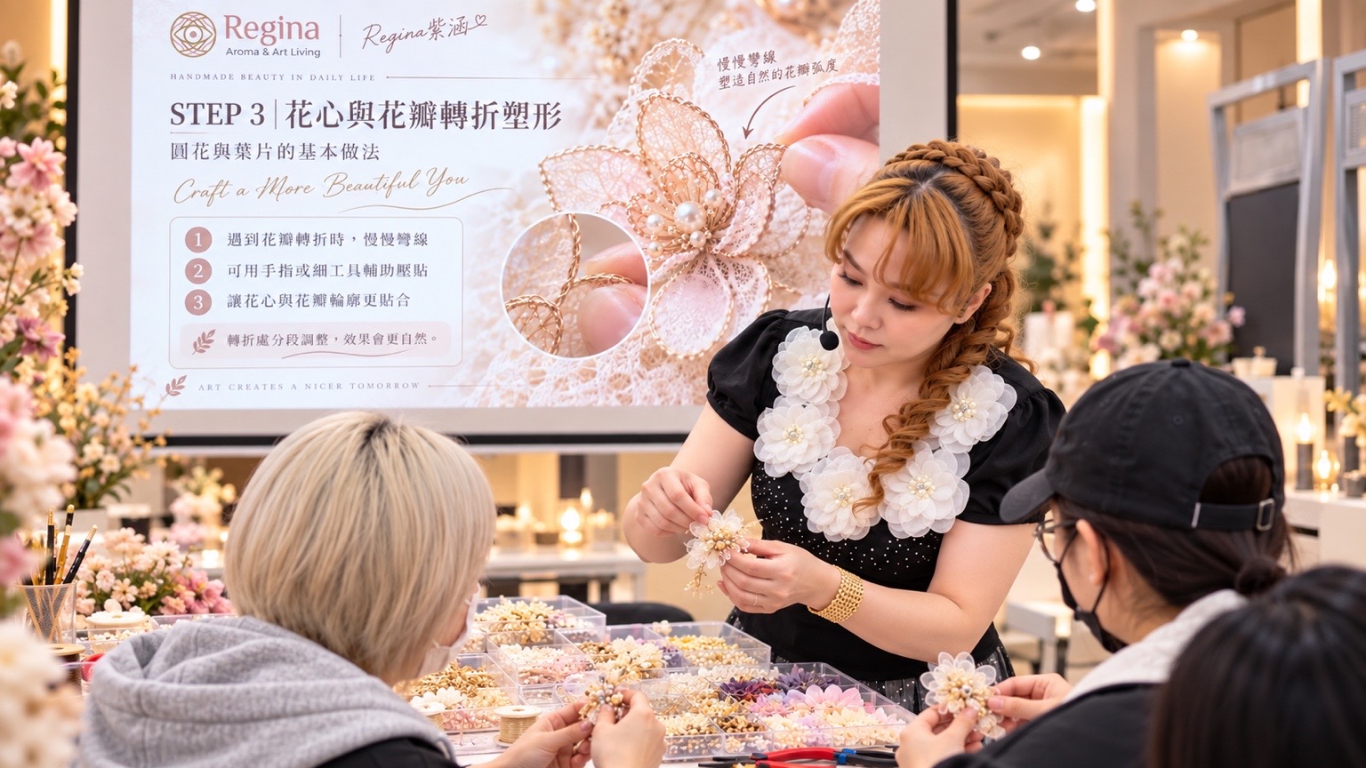 從花飾到整體造型：鄭紫涵「花漾飾界」讓青年以材質找到自己的風格語言