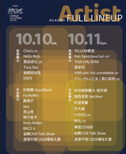 秋Out音樂節雙十連假開唱　串聯160店、4千優惠券吃爆兩大夜市