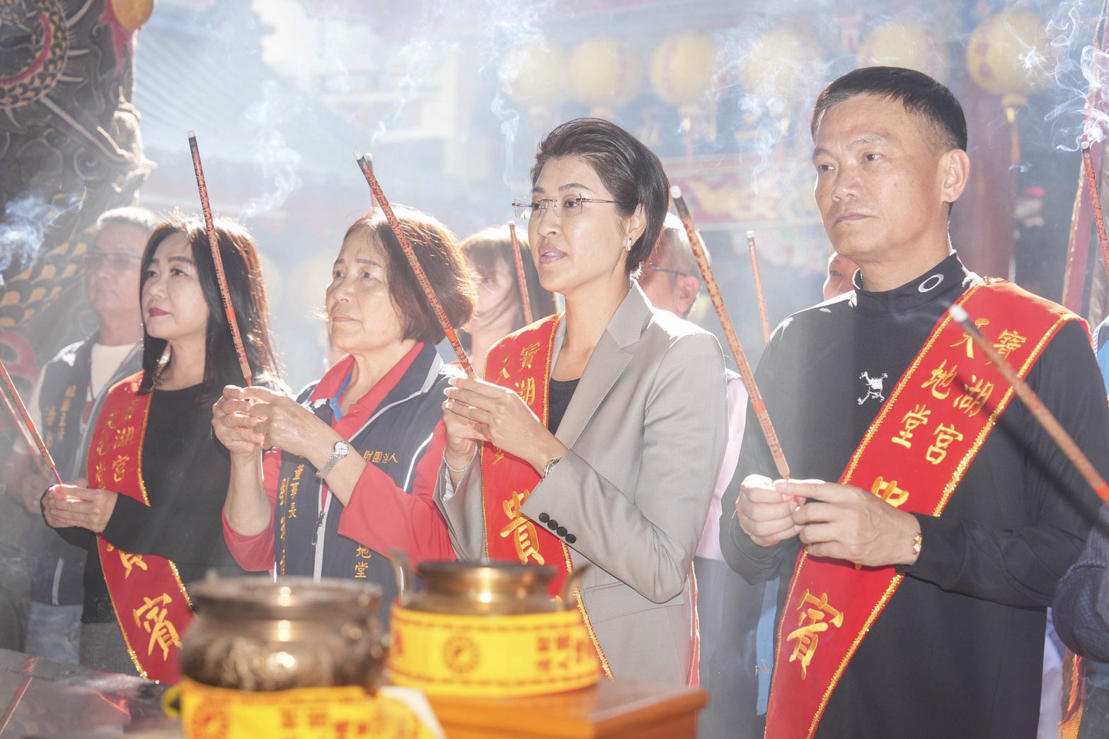埔里地母至尊聖誕慶典　許縣長出席團拜儀式