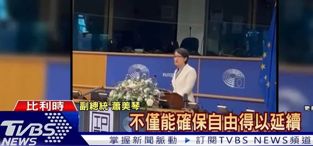 蕭美琴歐洲議會IPAC峰會演講　陸表達「強烈憤慨」