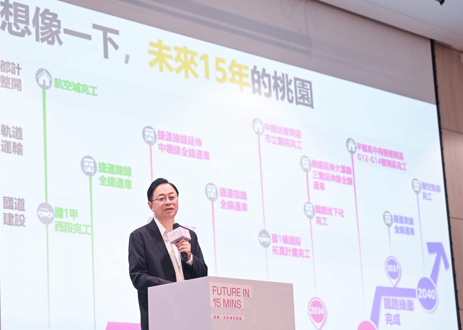 桃園啟動「Future in 15 mins」願景　張市長：打造市民友善、宜居城市