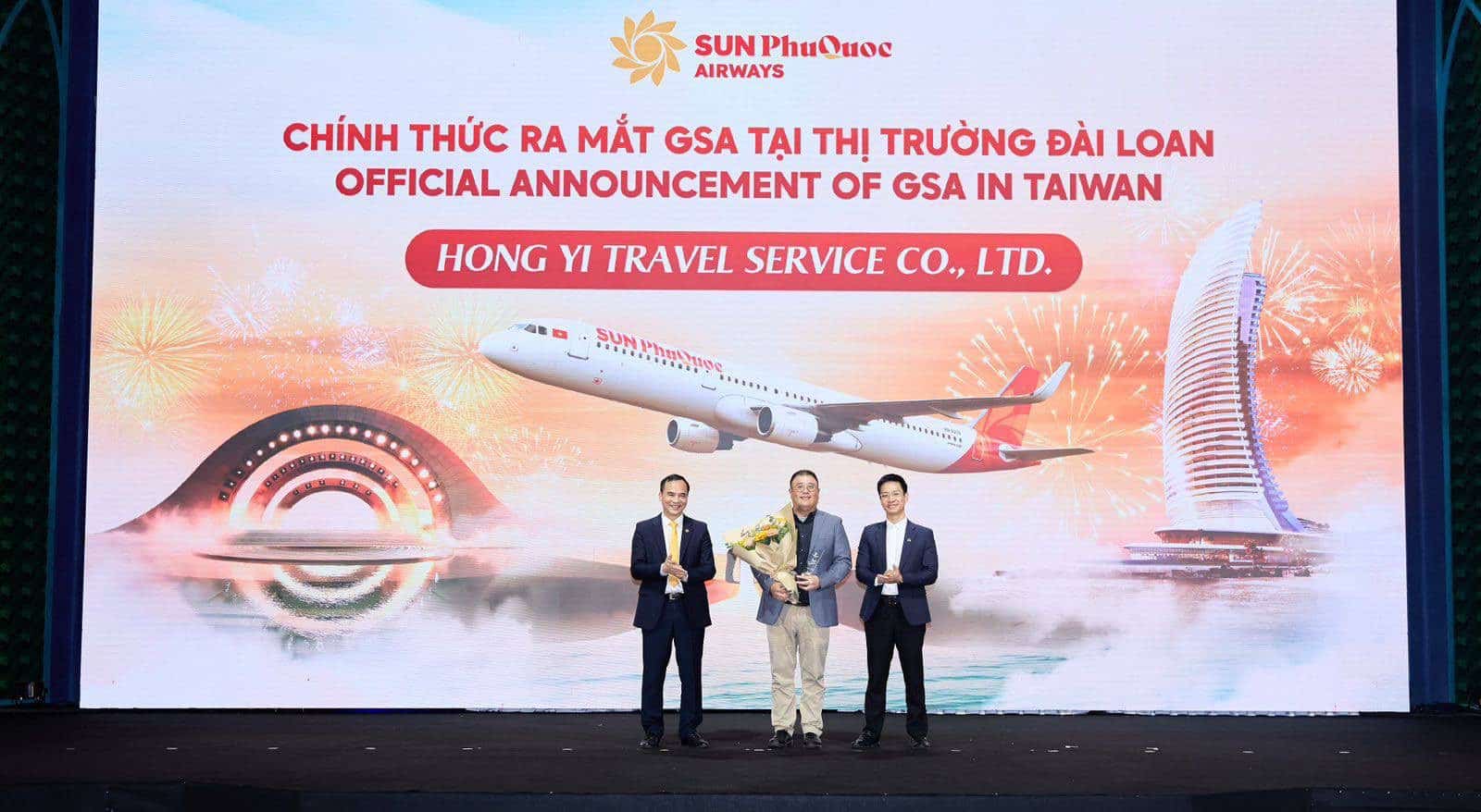 越南太陽富國航空正式宣佈鴻毅旅行社為台灣總代理