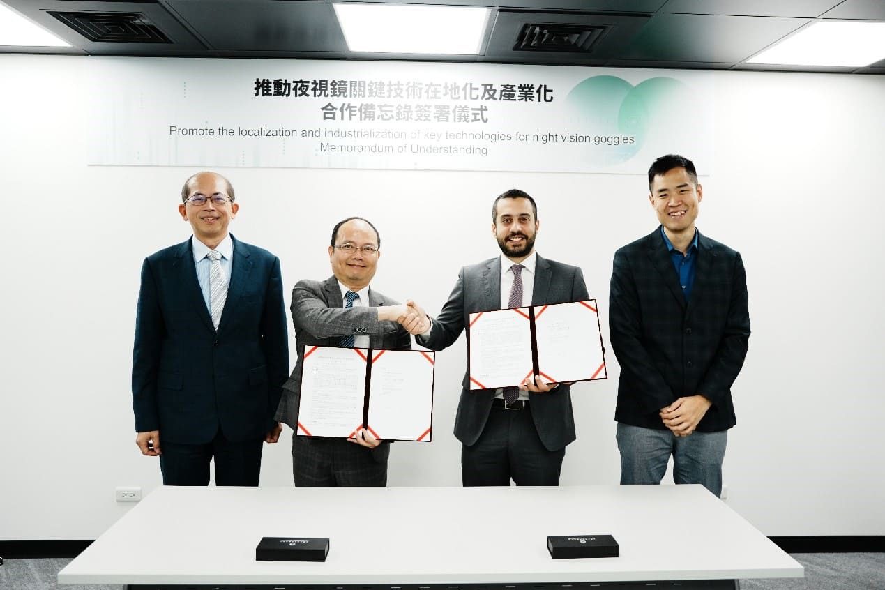 金屬中心攜手希臘Theon Sensors 　推動夜視鏡關鍵技術產業在地化