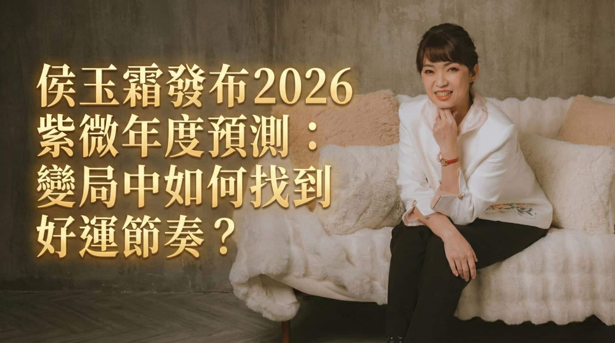侯玉霜發布2026紫微年度預測：變局中如何找到好運節奏