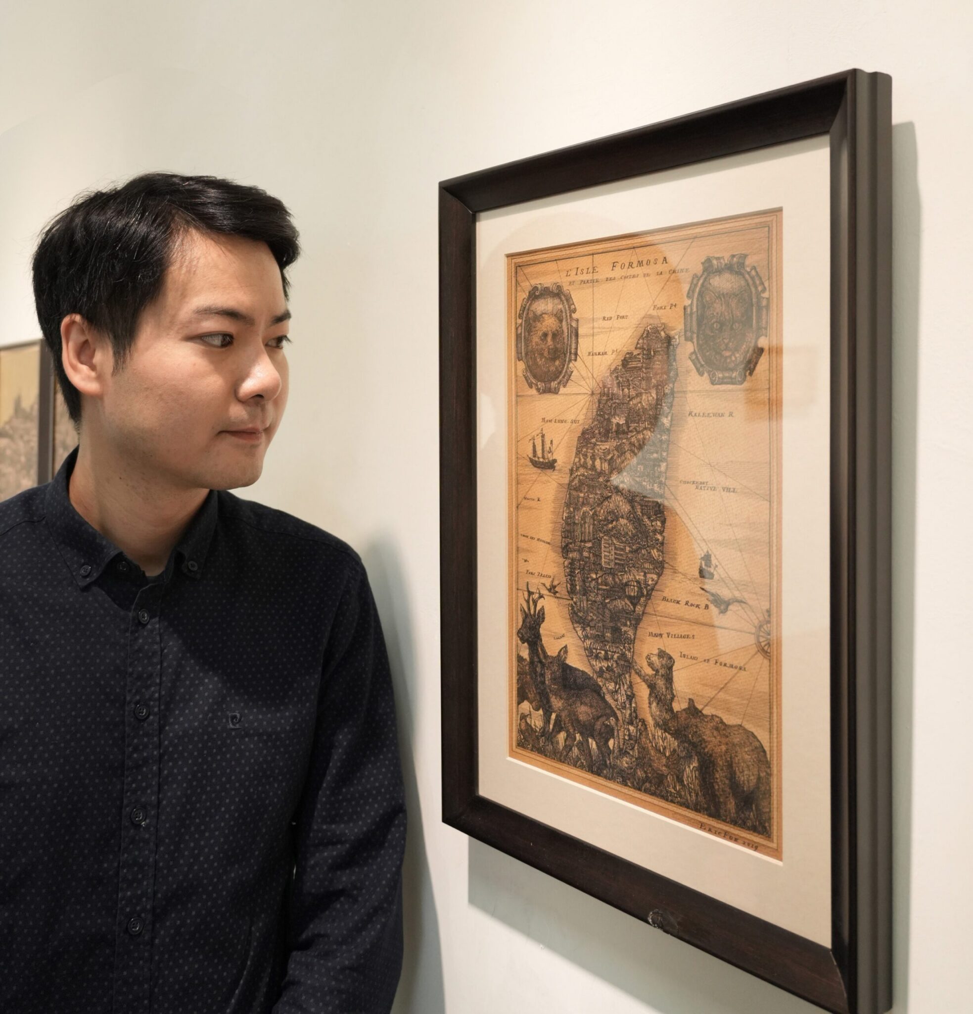 古今筆觸交織島嶼美學──霍凱盛駐村華梵展新視界
