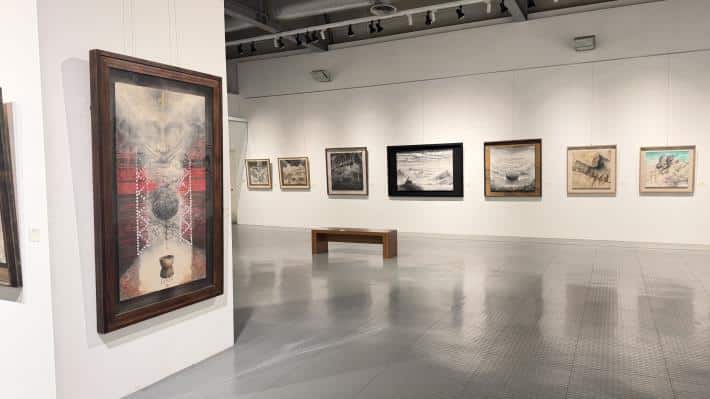 竹縣跨世代書畫聯展今開展 謝石鴻、謝亞傑父子以筆墨綻放泰雅之光