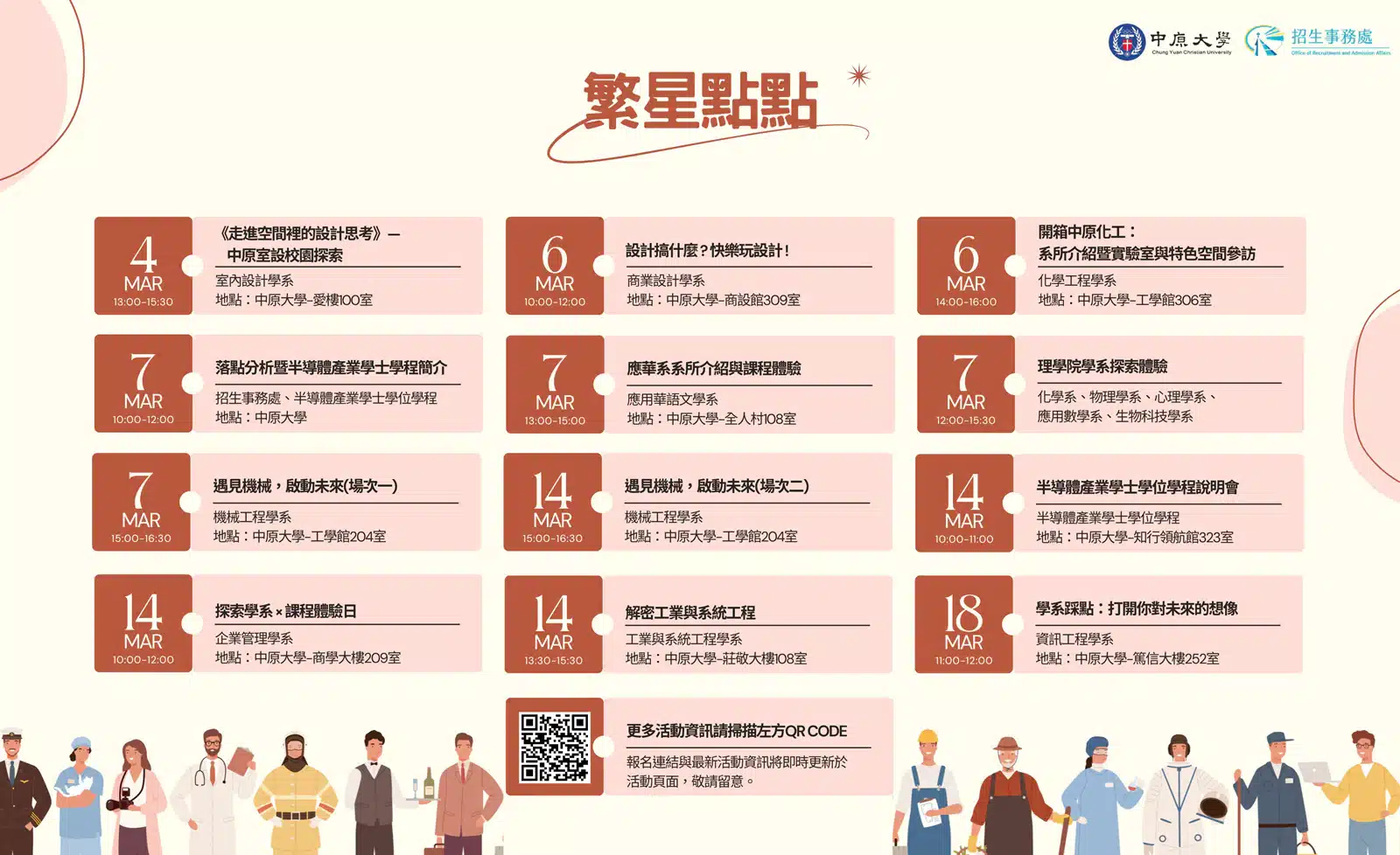 大學志願不盲選！中原大學3月推「大學體驗」系列活動