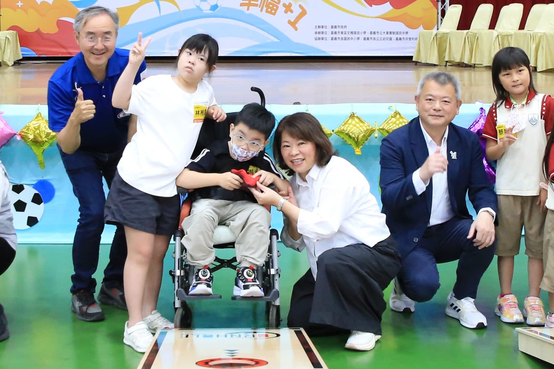 黃敏惠見證布袋球首度登場 嘉市適應體育再創新亮點 黃敏惠見證布袋球首度登場 嘉市適應體育再創新亮點