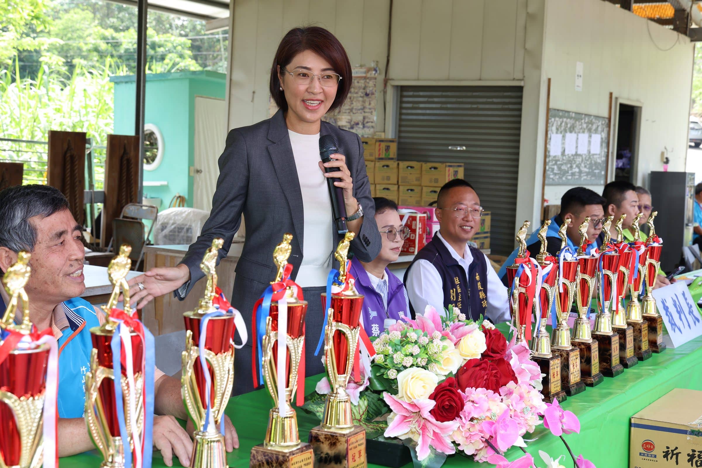 竹山青溪協會公益盃門球邀請賽　許縣長鼓勵長輩以球會友