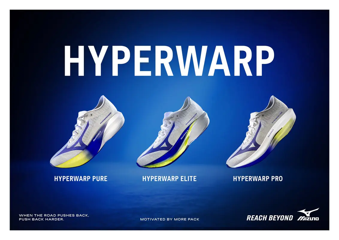 MIZUNO 顛覆競速定義！超輕量跑鞋「HYPERWARP」系列強勢登台