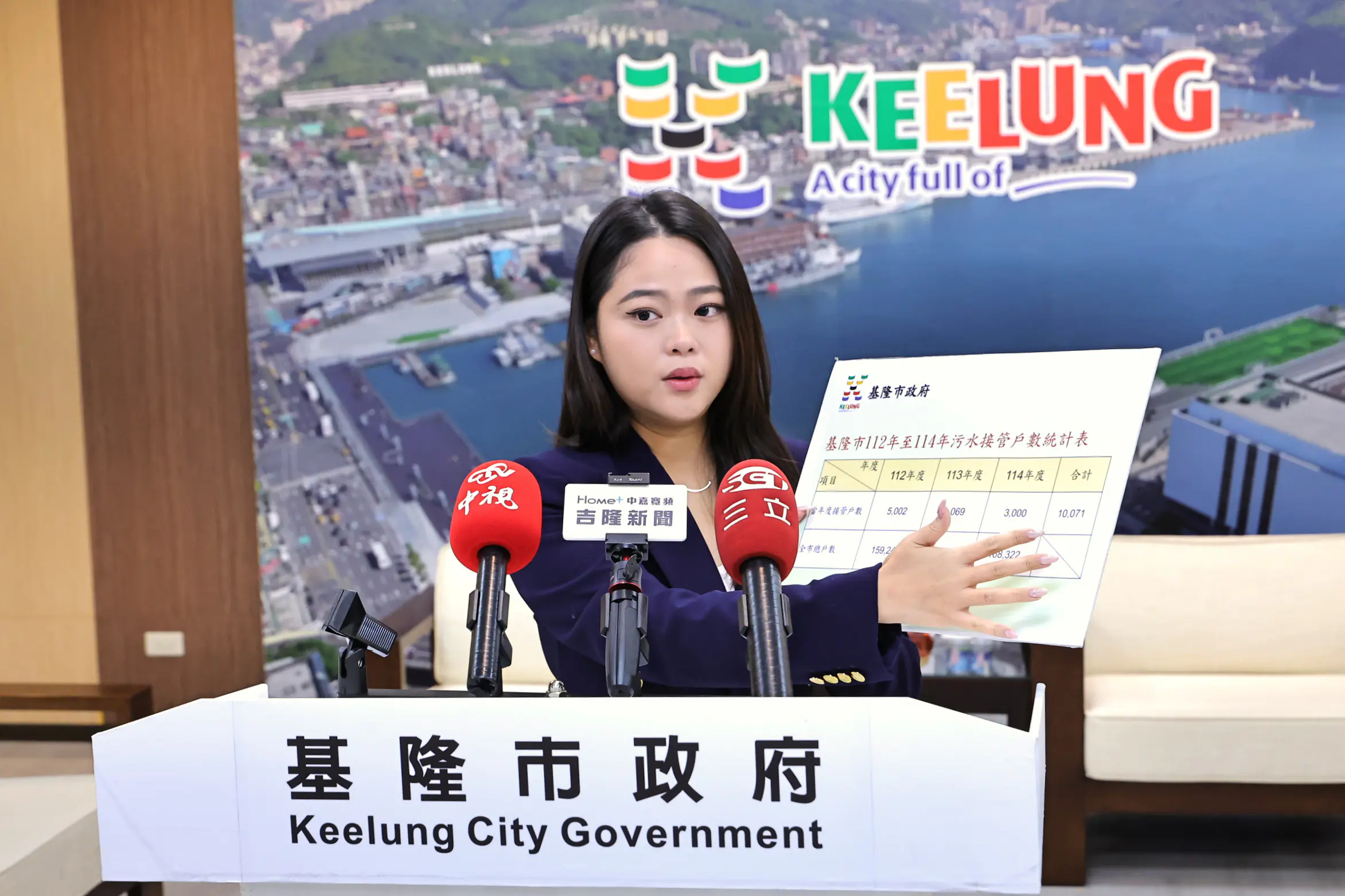 基市府澄清污水接管爭議　鍾明：3年平均接管數超越前任