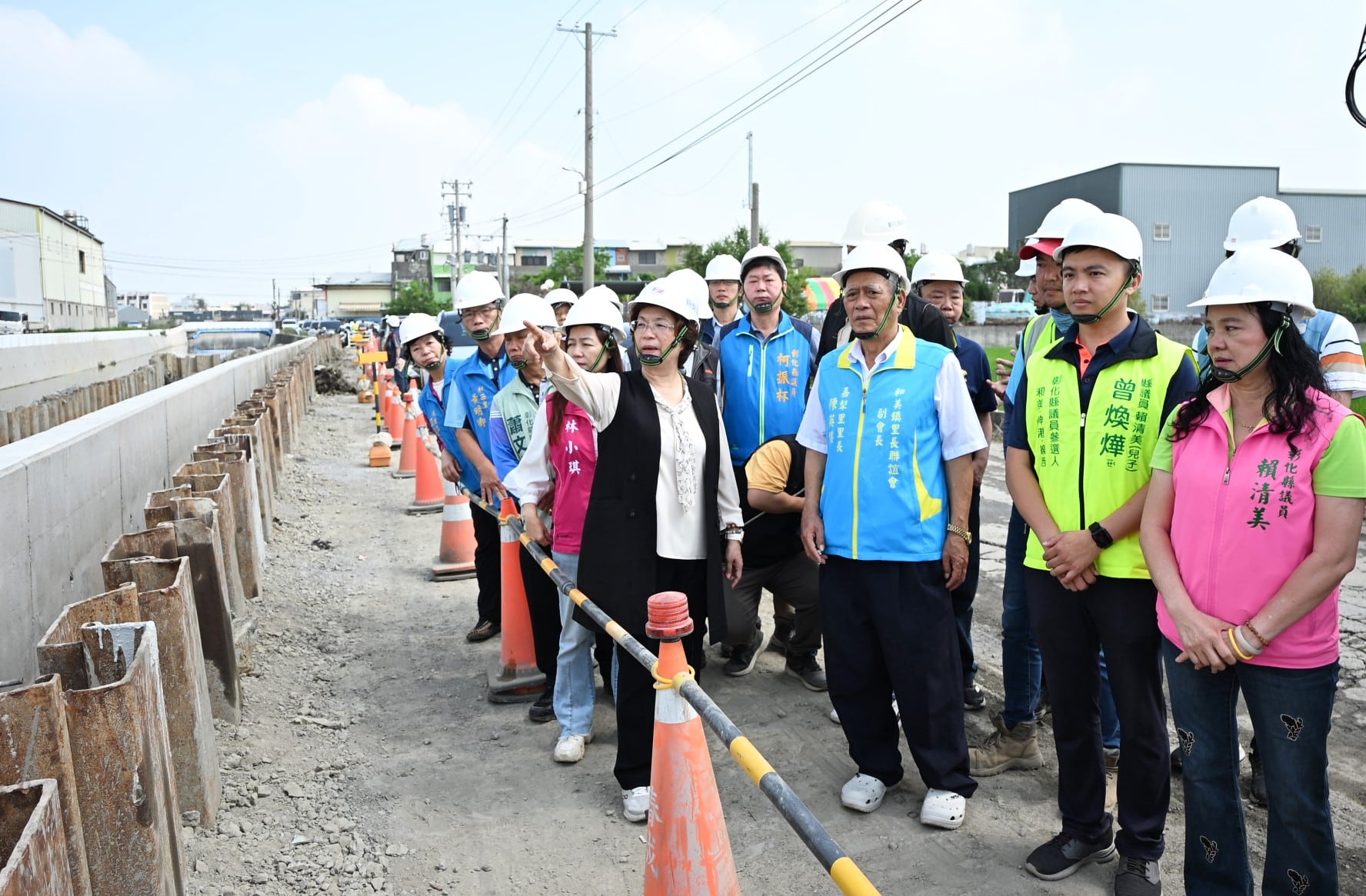 縣長王惠美視察番雅溝排水第6期改善工程　完成番雅溝全部急要段整治