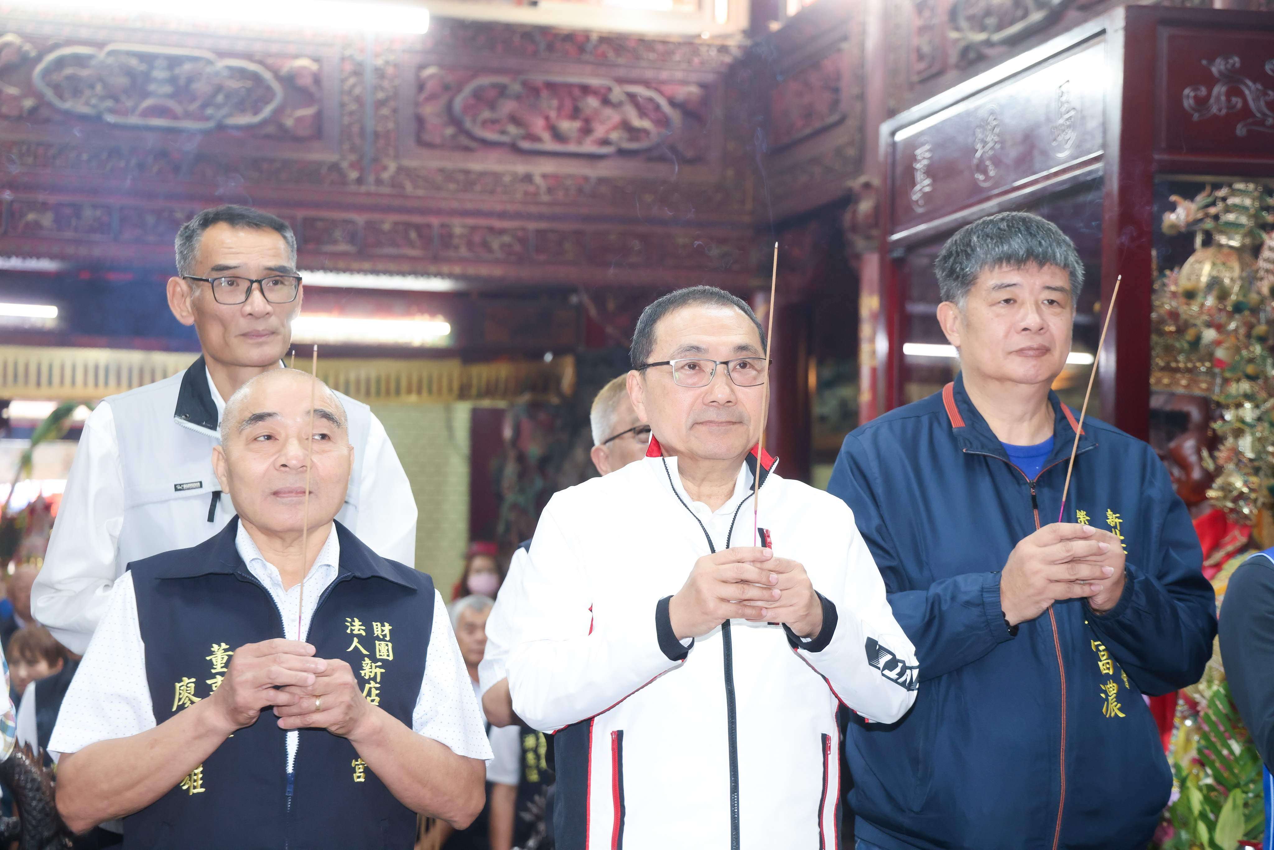 開漳聖王聖誕　侯友宜赴新店區太平宮　感謝廟方長期投入公益
