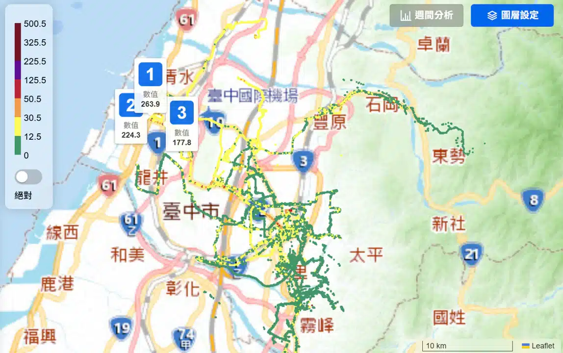 全國首創！　台中公車變身移動式空品偵測尖兵