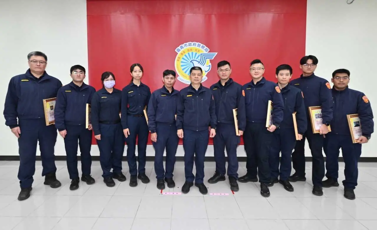 嘉義市警局表揚21位績優員警　阻詐、助人事蹟豐碩
